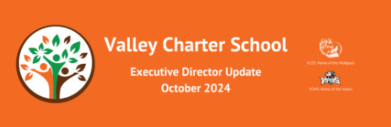 Valley charter schools executive director update header