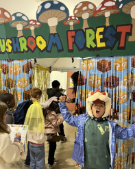 Students participate in Super Mario Math at Valley Charter Elementary School