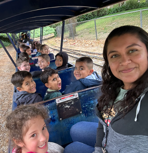 Valley Charter Elementary School TK and kindergarten students visited Travel Town on a field trip.
